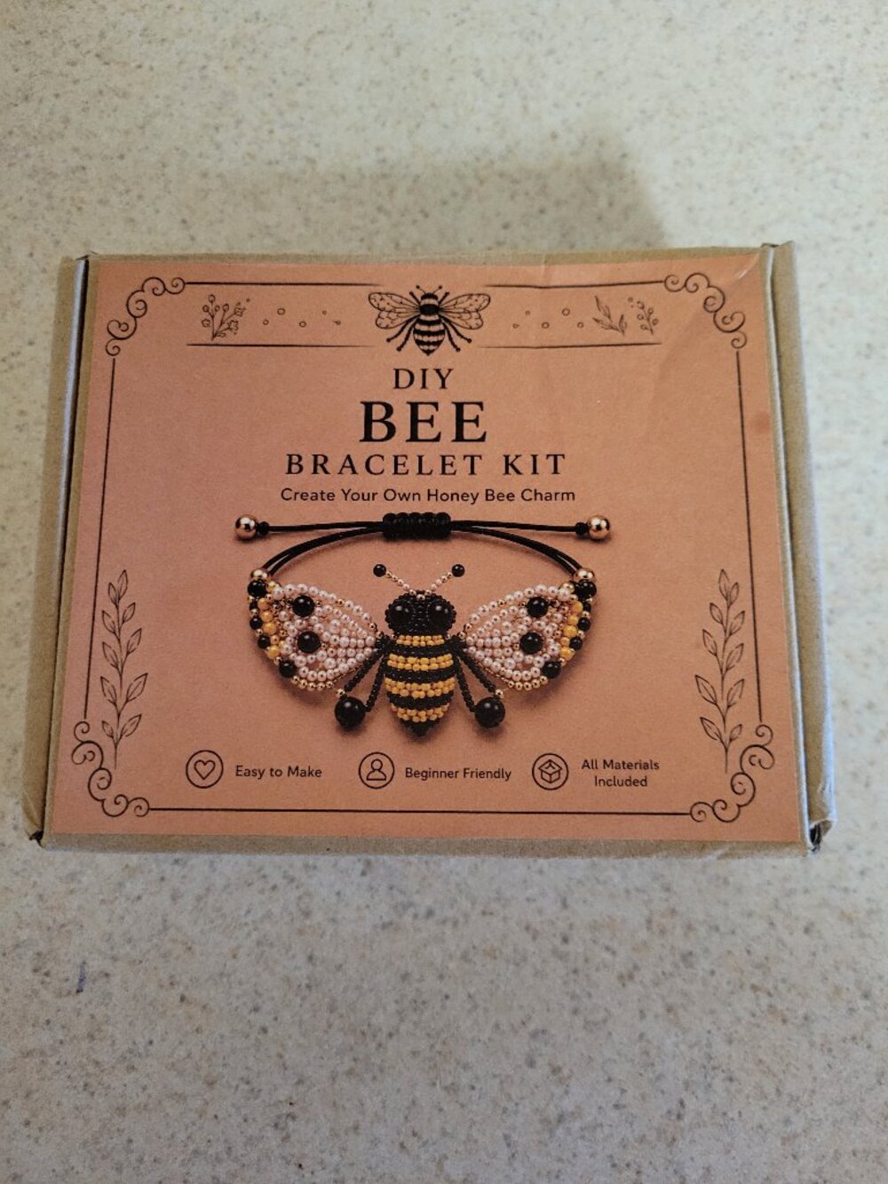 DIY Bee Bracelet Kit New in Box